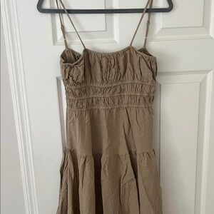 WeWoreWhat Tan Dress